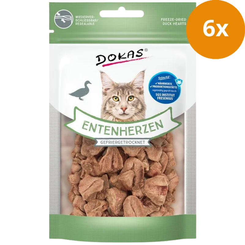 Dokas Cat Entenherzen gefriergetrocknet 15 g | Katzensnack