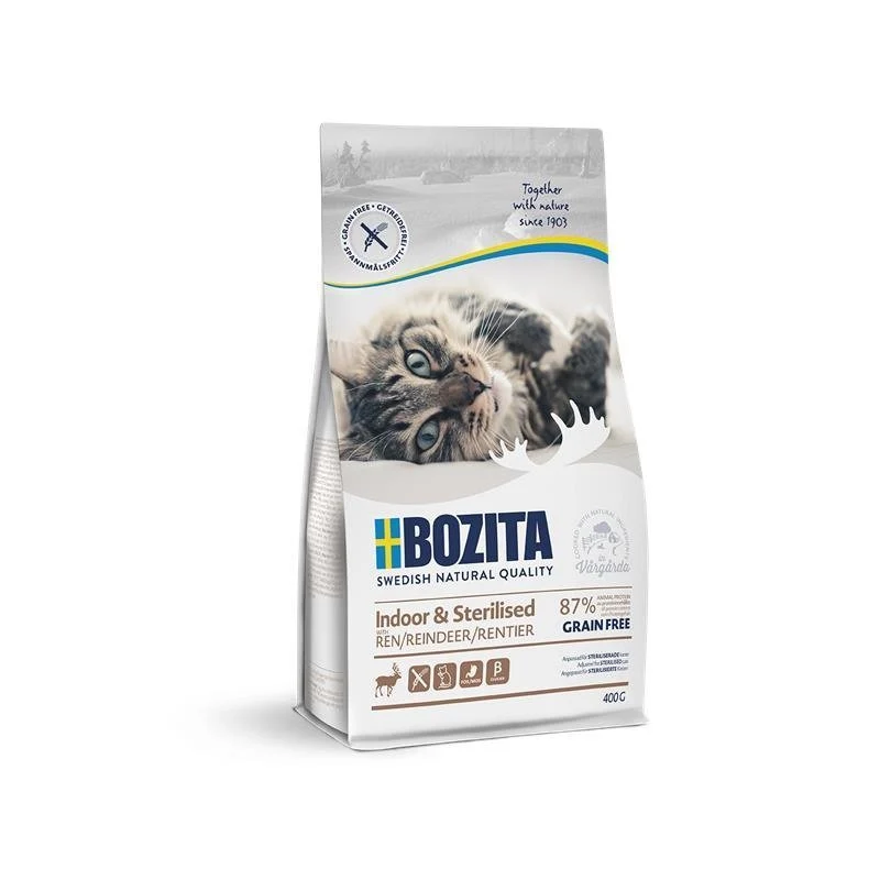 Bozita Katzenfutter Indoor & Sterilised Getreidefrei Rentier