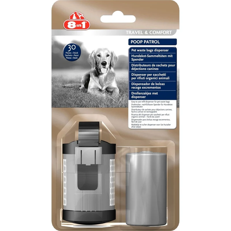 8in1 Sammeltüten für Hundekot und Spender