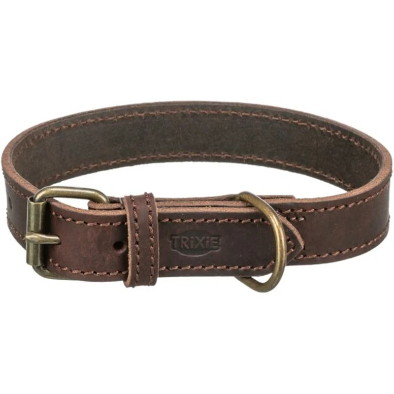 Rustic Fettleder Hundehalsband