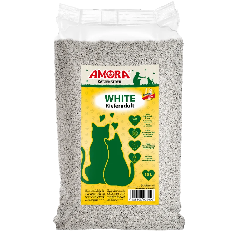 AMORA Katzenstreu White Kiefernduft