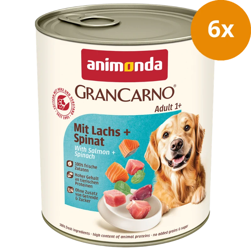Animonda GranCarno Adult mit Lachs & Spinat 800 g