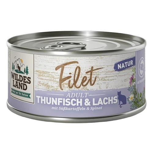 Wildes Land Filet Thunfisch & Lachs 80 g