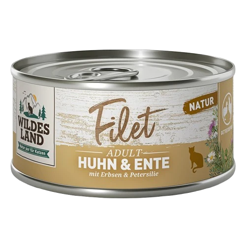 Wildes Land Filet Huhn & Ente mit Erbsen 80 g