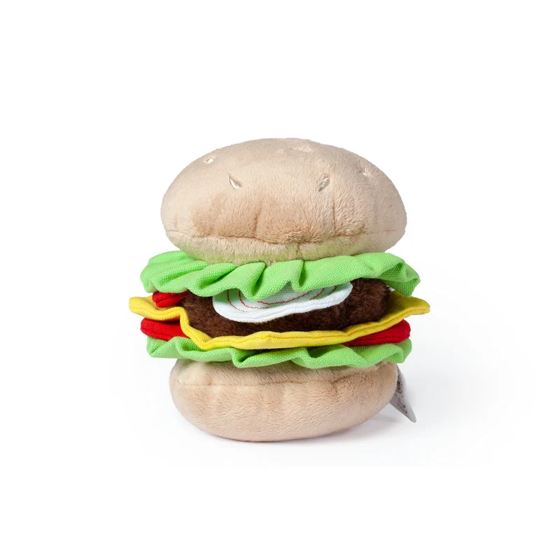 Hundespielzeug aus Plüsch Burger