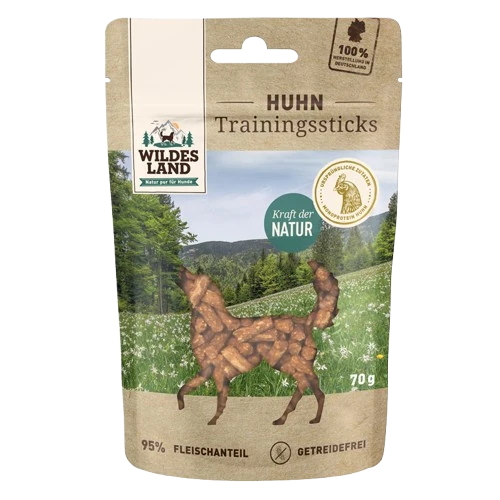 Wildes Land Huhn Trainingssticks 70 g