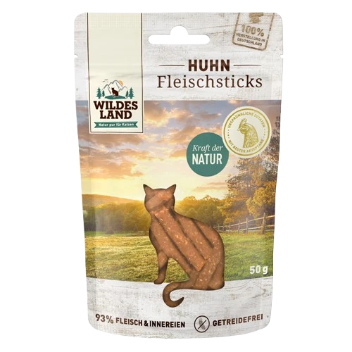 Wildes Land Huhn Pur Sticks 50 g