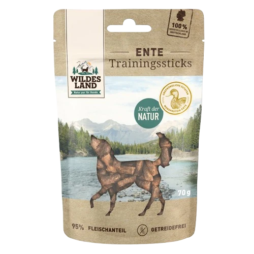 Wildes Land Ente Trainingssticks 70 g