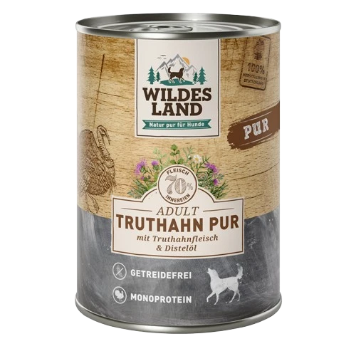 Wildes Land Truthahn PUR mit Distelöl 400 g