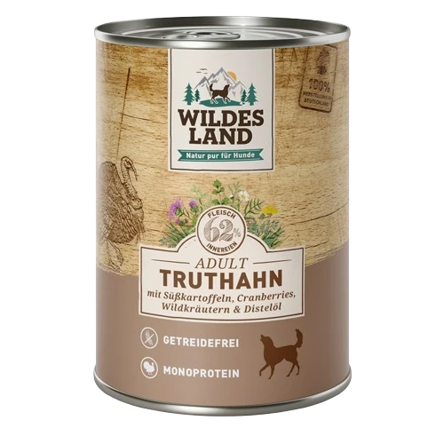 Wildes Land Truthahn mit Süßkartoffeln 400 g