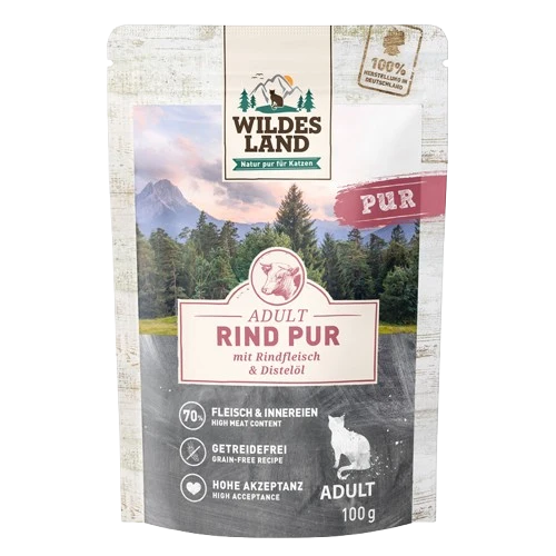 Wildes Land Rind PUR mit Distelöl 100 g