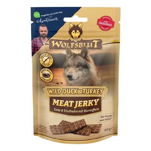 Wolfsblut Meat Jerky Wild Duck&Turkey 80 g