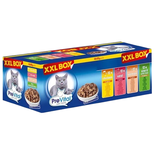 PreVital Cat XXL Box 48 x 100 g PB Multipack