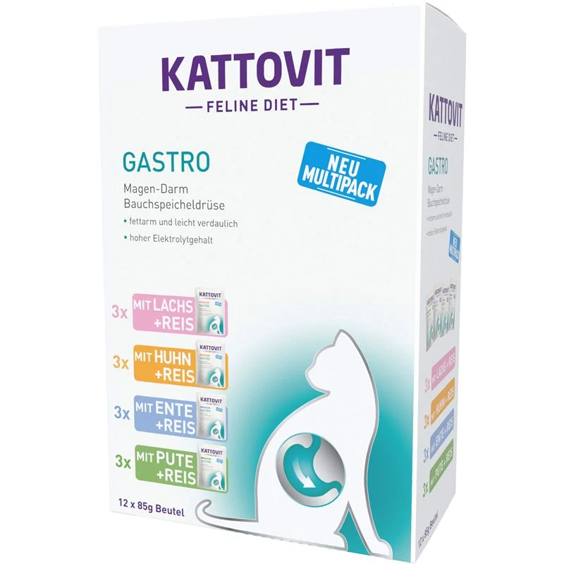 Kattovit PB Feline Diet Gastro Multipack 12x85g