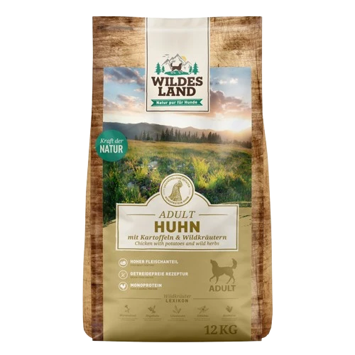 Wildes Land Huhn mit Kartoffel