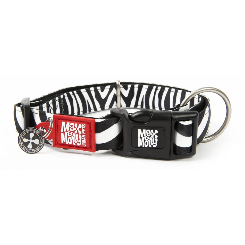 Max & Molly Smart ID Hundehalsband Zebra Classic