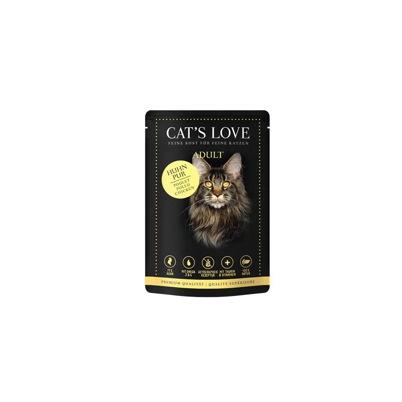 Cats Love PB Adult Huhn Pur 85g