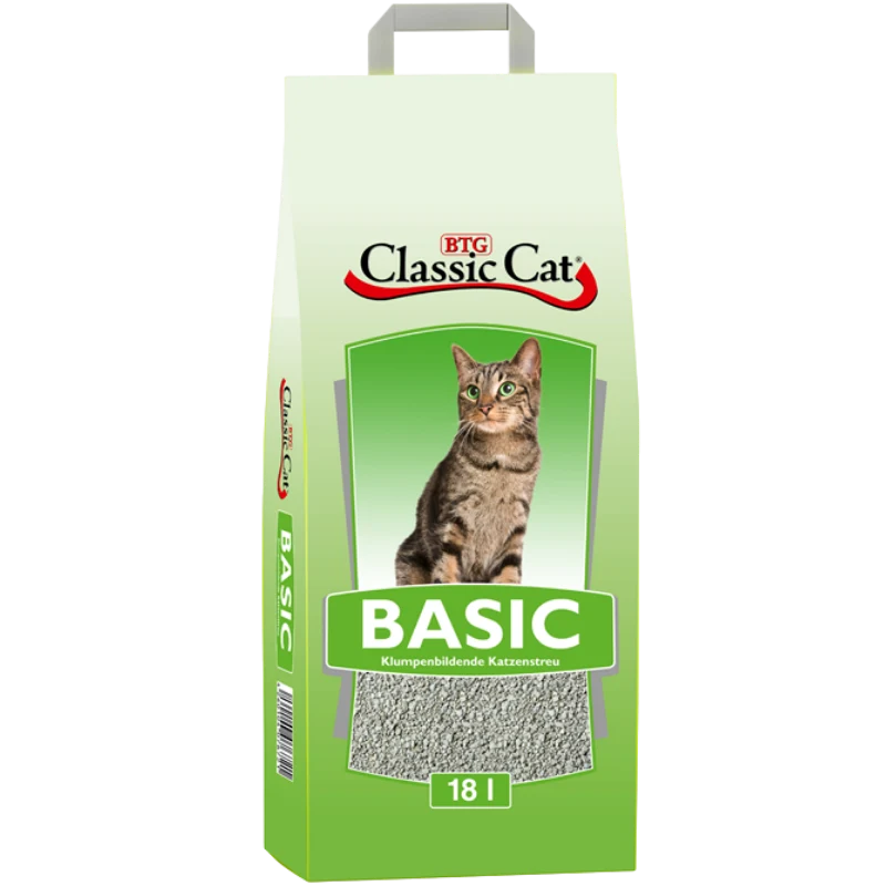 BTG Classic Cat Katzenstreu Basic Bentonit 18 Liter