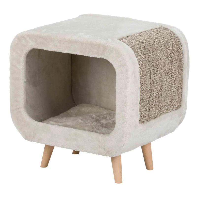 Katzen Kuschelhöhle Alicia mit Buchenholzfüßen