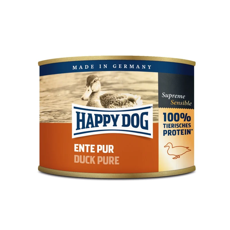 Happy Dog Nassfutter Ente Pur