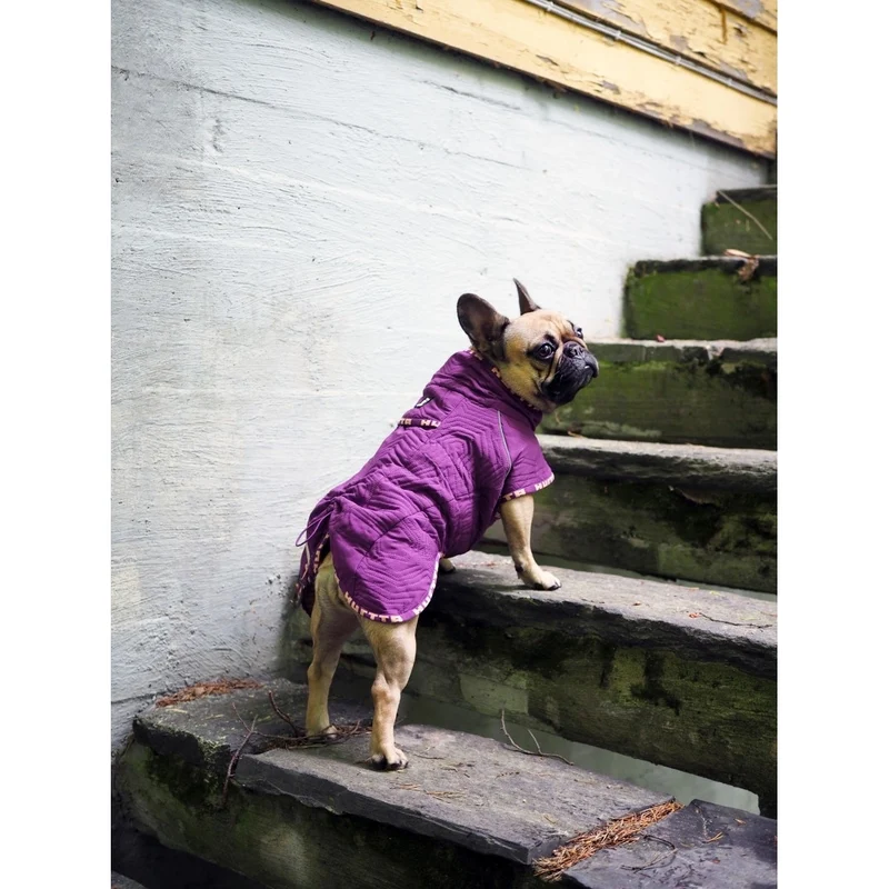 Hurtta Casual Hunde Jacke, gesteppt, für Mops und Bulldoggen