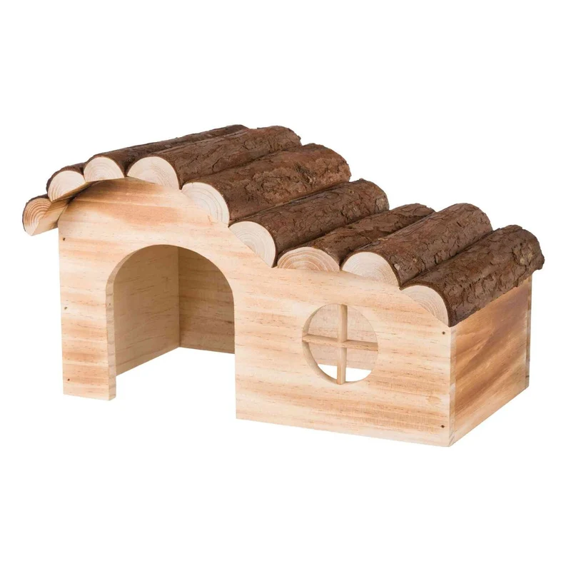Trixie Natural Living Haus Hanna für Kleintiere aus Holz geflammt