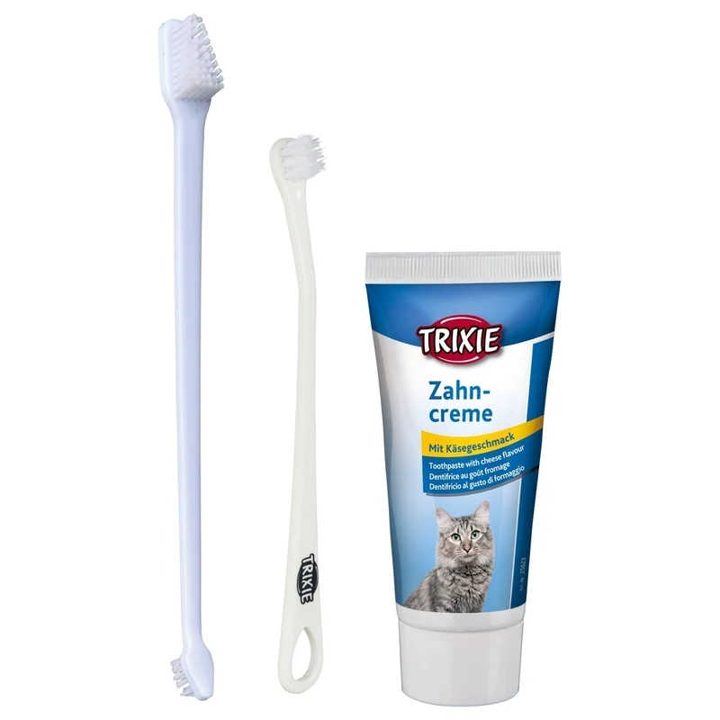 Zahnpflege-Set, Zahnbürste Zahnpasta für Katzen