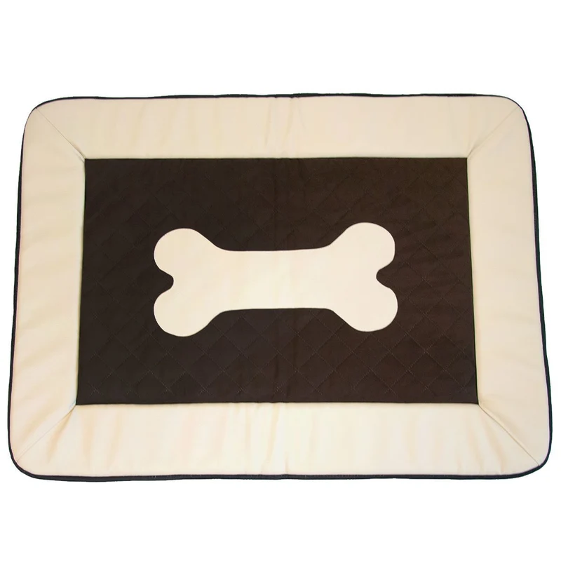 Hundematte mit Knochen-Motiv