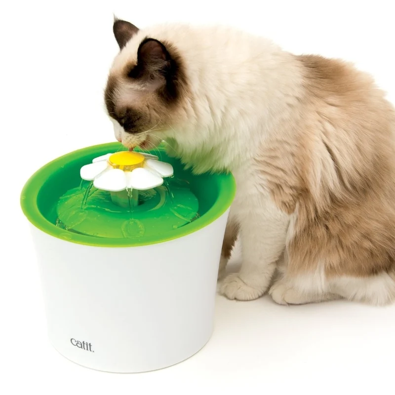 Blumentrinkbrunnen für Katzen