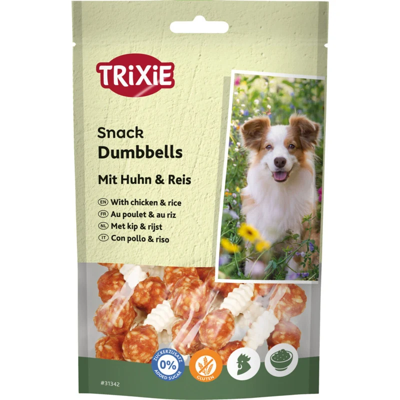 Trixie Denta Fun Kauhantel Huhn, Hundesnack