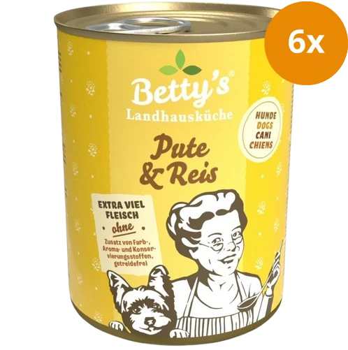 Bettys Landhausküche Hund Dose Pute & Reis 400 g