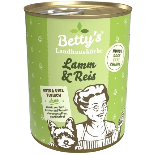 Bettys Landhausküche Hund Dose Lamm & Reis 400 g