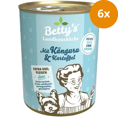 Bettys Landhausküche Hund Dose Känguru & Kartoffeln 400 g