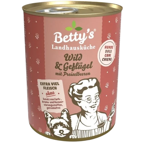 Bettys Landhausküche Hund Dose Wild & Geflügel 400 g
