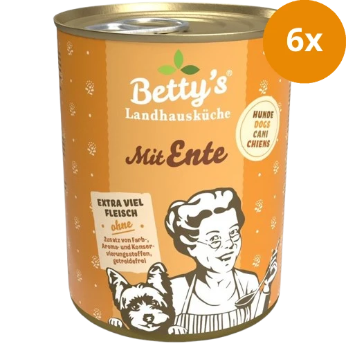 Bettys Landhausküche Hund Dose Ente 400 g
