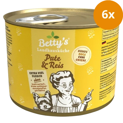 Bettys Landhausküche Hund Dose Pute & Reis 200 g