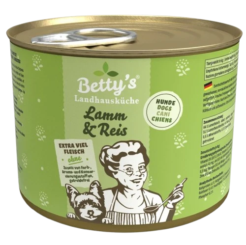 Bettys Landhausküche Hund Dose Lamm & Reis 200 g