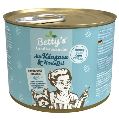 Bettys Landhausküche Hund Dose Känguru & Kartoffeln 200 g