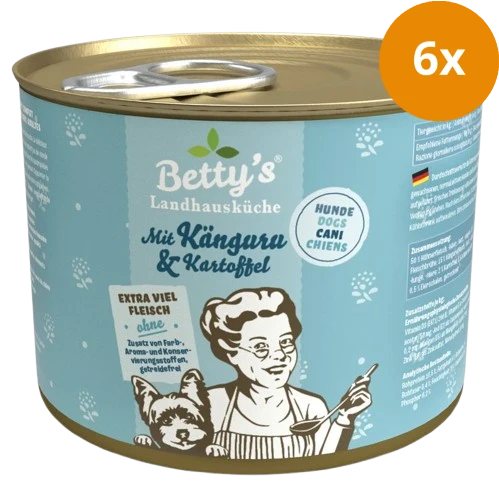 Bettys Landhausküche Hund Dose Känguru & Kartoffeln 200 g