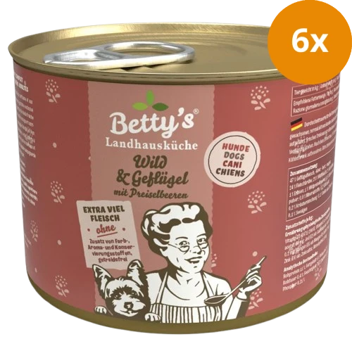 Bettys Landhausküche Hund Dose Wild & Geflügel 200 g