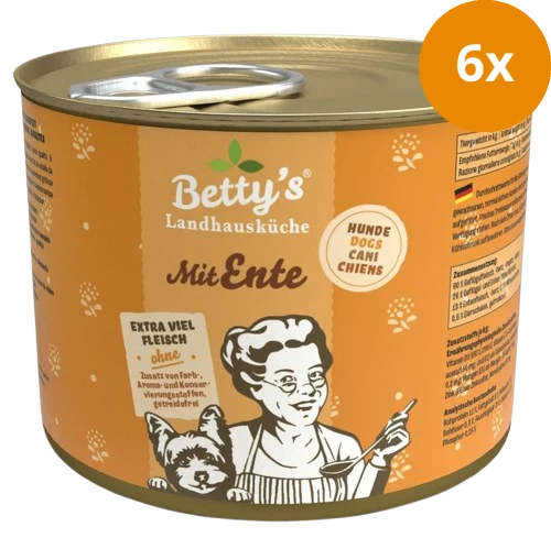 Bettys Landhausküche Hund Dose Ente 200 g