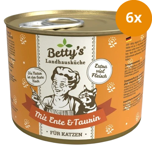 Bettys Landhausküche Katze Dose Ente 200 g