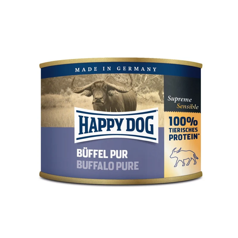 Happy Dog Nassfutter Dosen Büffel Pur