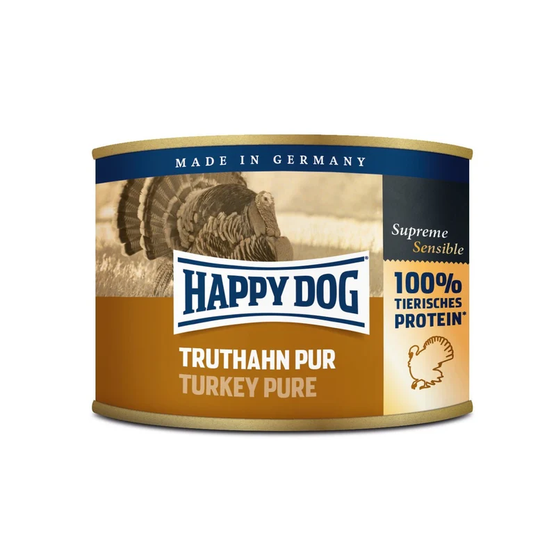 Happy Dog Nassfutter Dosen Truthahn Pur