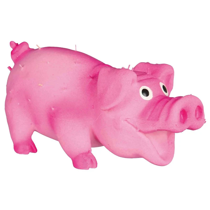 Kleines Borstenschwein aus Latex für Hunde