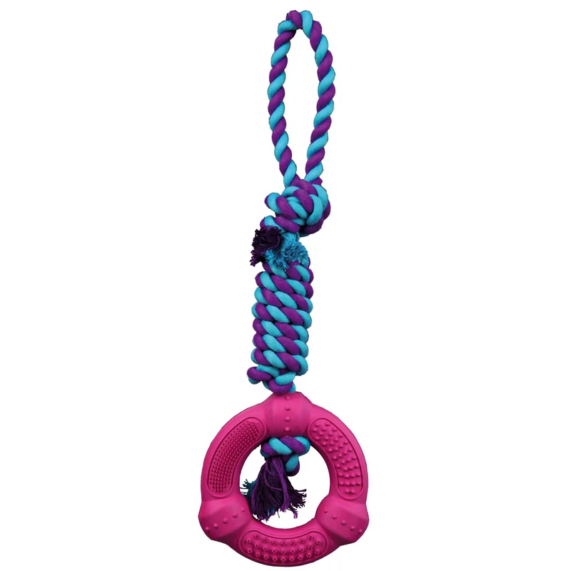 Hundespielzeug Ring am Tau