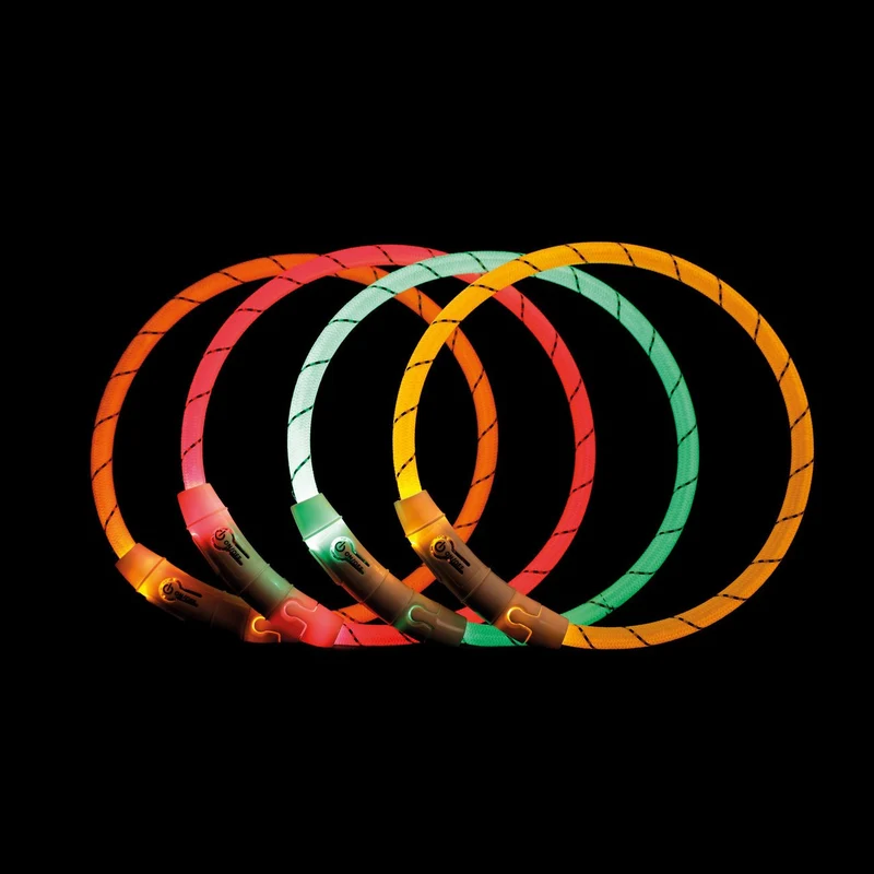 Trixie Hunde Leuchtring Nylon USB
