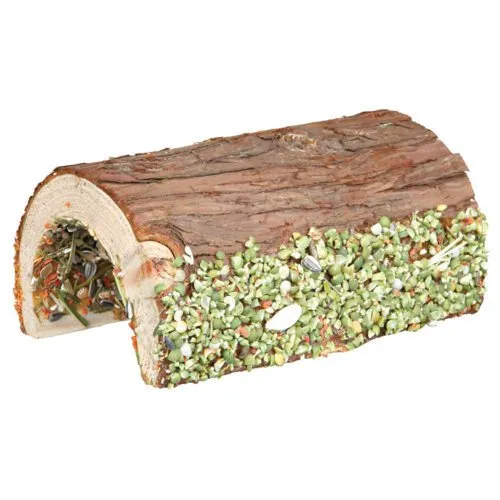 Holz Brücke Kaninchen und Kleinnager mit Gemüse und Nüssen