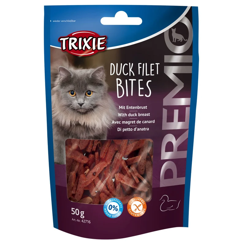 Trixie Katzenleckerli Premio Duck Filet Bites