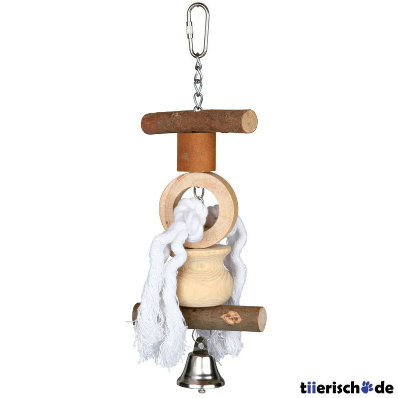 Spielzeug für Vögel aus Holz